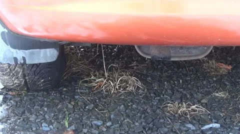 Idling car Stock Footage 21883084