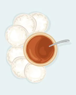 Idly meal Stock Illustration