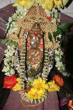 Idol of Lakshmi Stock Photos