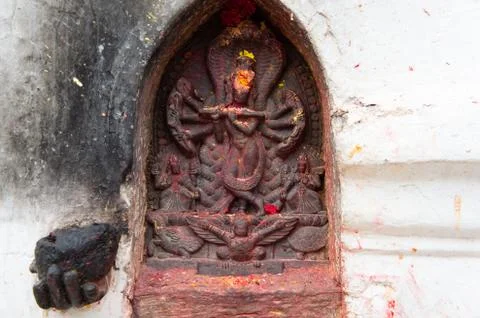 Idol of Lord Vishnu Stock Photos