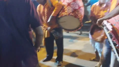 Idols immersion with dance and playing drums Stock-Footage 173225241