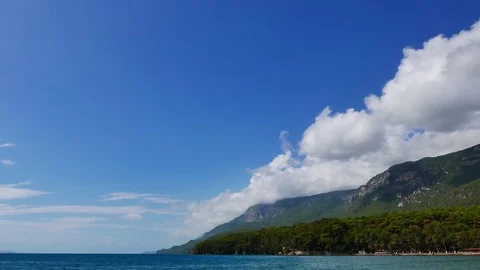 Idyllic Aegean Coast (Partial Time Lapse) Stock Footage 85280247