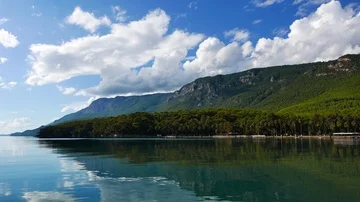 Idyllic Aegean Coast  (Partial Time Lapse) Stock Footage 86157633