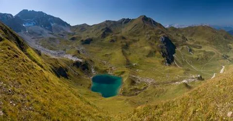 Idyllic alpine mountain Stock Photos