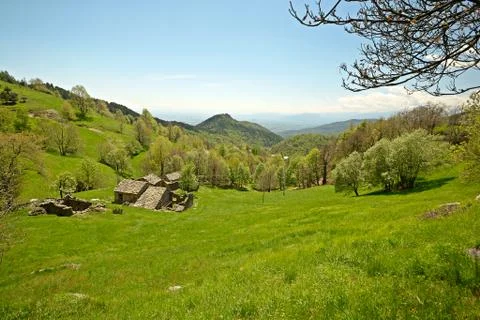 Idyllic alpine scene Stock Photos