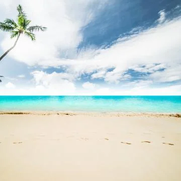 Idyllic beach background Foto stock