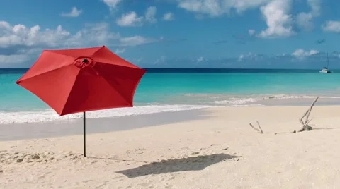 Idyllic beach at Caribbean Stock Footage 66287266