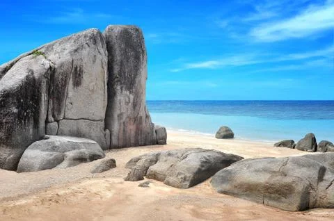 Idyllic beach Stock Photos
