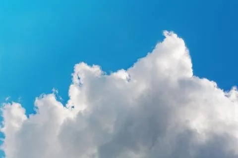 Idyllic fluffy cloud Stock Photos