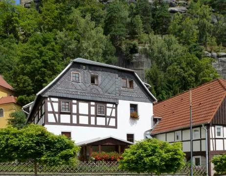 Idyllic house Stock Photos