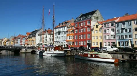Idyllic Nyhavn Video stock 10931054