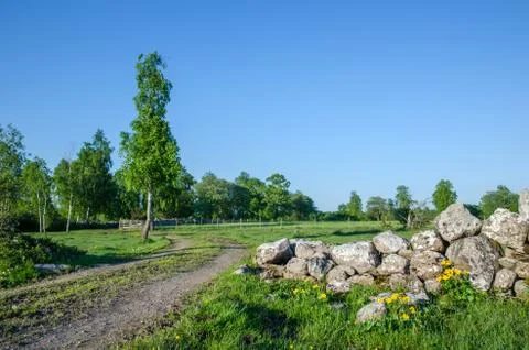 Idyllic rural landscape Foto stock