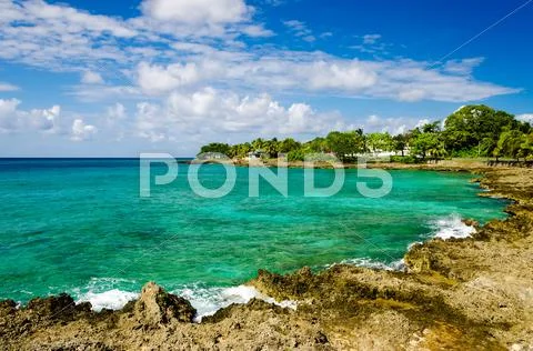 Idyllic Turquoise Bay Stock Photos