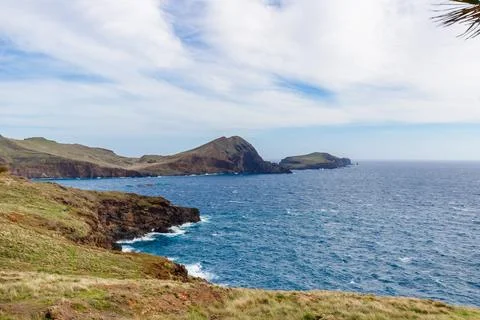 Idyllic view of the Ponta do Buraco in Madeira Island Stock Photos
