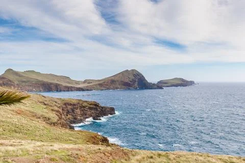 Idyllic view of the Ponta do Buraco in Madeira Island Stock Photos