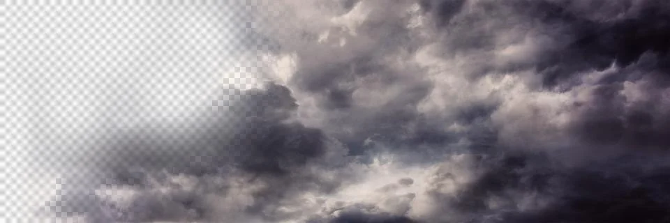 Idyllic view of storm clouds Stock Illustration