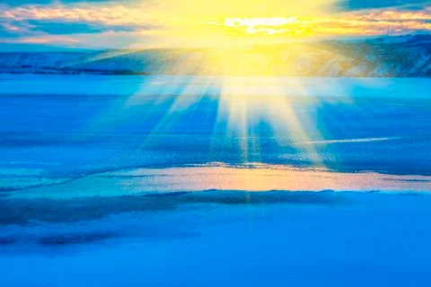 Idyllic winter Stock Photos