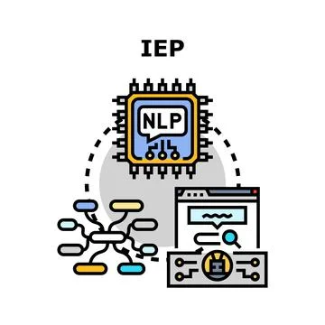 Iep concepts for natural language processing technology イラスト素材