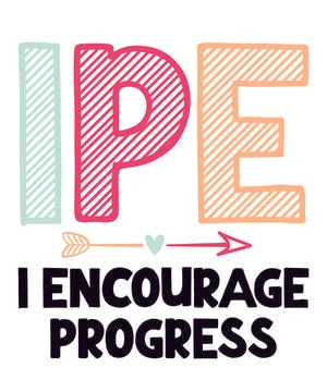 Iep i encourage progress Stock Illustration