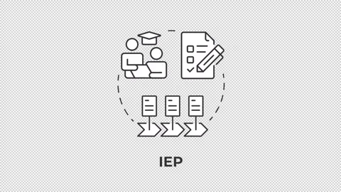 IEP line concept icon animation Stock Footage 337774391