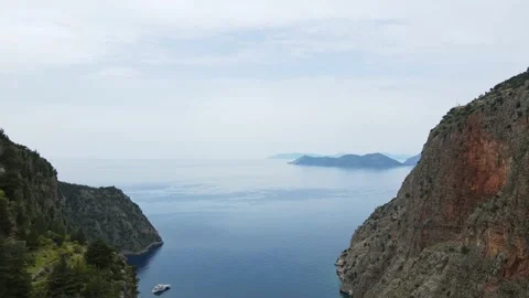 Iew from drone on butterfly valley Stock Footage 226944477