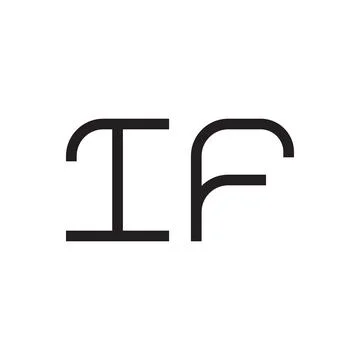 If initial letter vector logo icon 库存插图