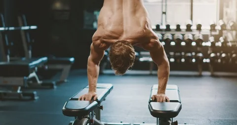 As if normal push ups weren't hard enough Stock Footage 126788807