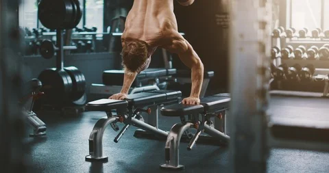 As if normal push ups weren't hard enough Stock Footage 126789090