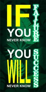 If you never failure Stock Illustration