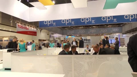 IFA, BERLIN - SEPTEMBER 5 2016: Pavilion Toshiba at IFA Global Markets in Ber Stock Footage 113332803