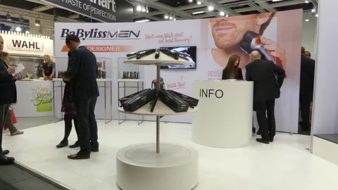 IFA, BERLIN - SEPTEMBER 5 2016: Pavilion BabyLiss Paris at IFA Global Markets Stock Footage 142238319