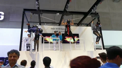 IFA, BERLIN - SEPTEMBER 7 2016: Pavilion of Samsung at IFA Global Markets in  Stock Footage 153556403