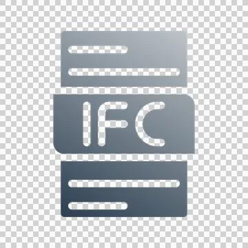 Ifc file document gradient fill icon.  스톡 일러스트