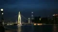 IFC, Liede Bridge, International Finance Center, Pearl River, Guangzhou, China HD Footage