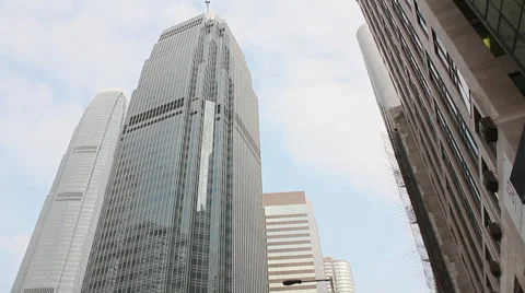 IFC2 skyscraper, Hong Kong Stock Footage 59423772