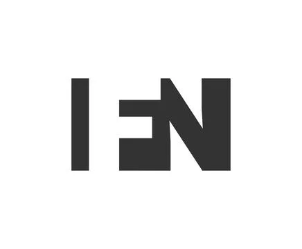 IFN logo design. Initial letter I F N bold font style for tech startups, co.. Stock Illustration