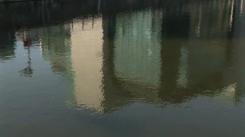 IFSC Reflection Tilt Up Stock Footage 400090