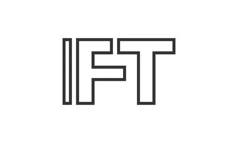 IFT logo design template with strong and modern bold text. Initial based ve.. Stock Illustration
