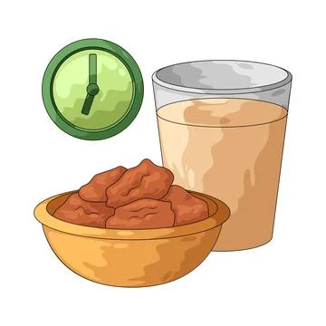 Iftar illustration Stock Illustration