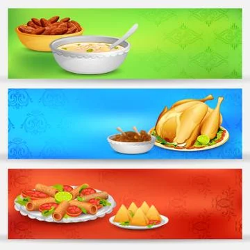 Iftar party Banner Stock Illustration