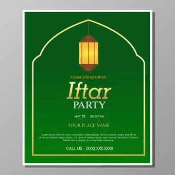 Iftar Party Stock Illustration