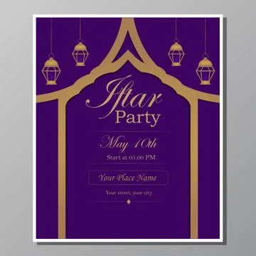Iftar Party Stock Illustration
