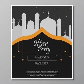 Iftar Party Stock Illustration