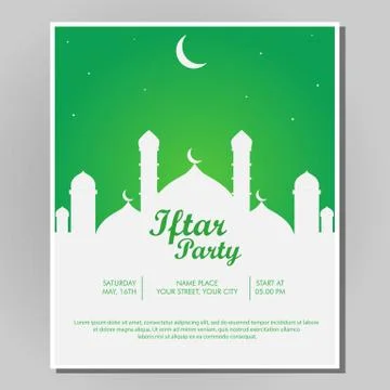 Iftar Party Stock Illustration
