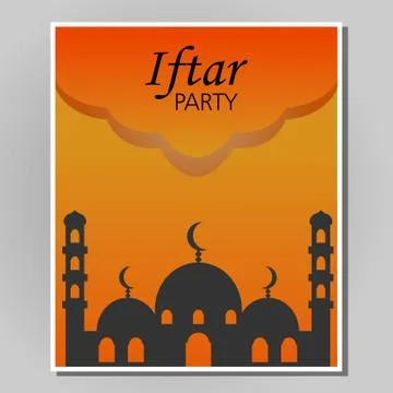 Iftar Party Stock Illustration