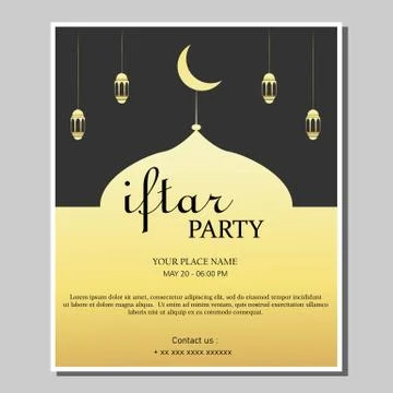 Iftar party 스톡 일러스트