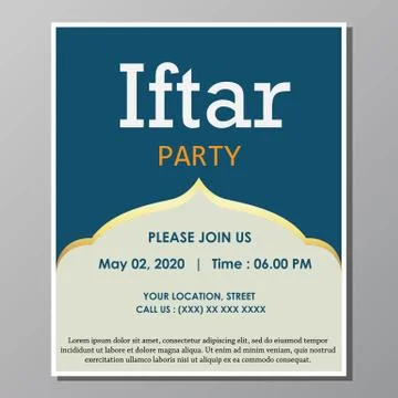 Iftar party Stock Illustration