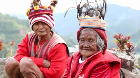 Ifugao - the people in the Philippines. Stock Footage