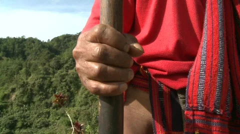 Ifugao warrier 2 Stock Footage 516605