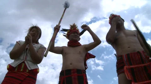 Ifugao warriers 3 Stock Footage 516602
